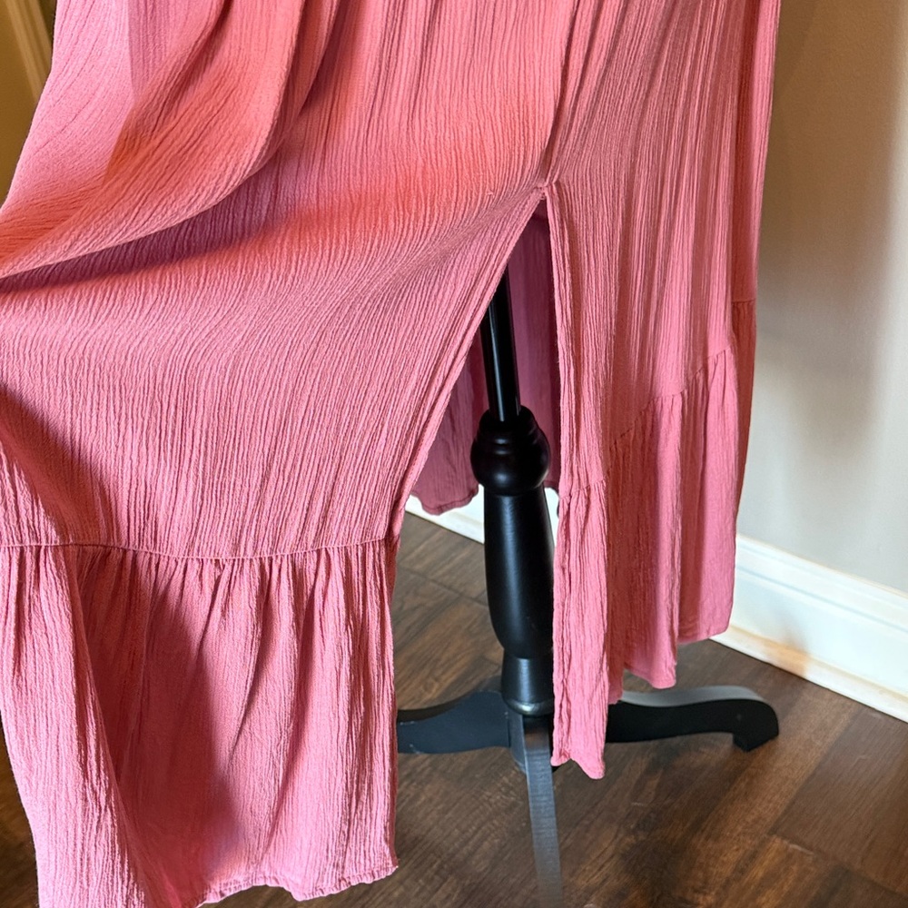 Hint of Blush Pink Midi Dress Lg - Picture 6 of 8